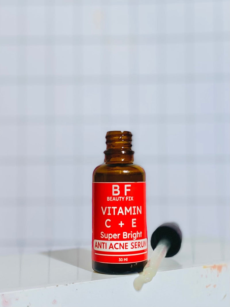 ANTI ACNE & GLOWING SERUM VITAMIN C + E