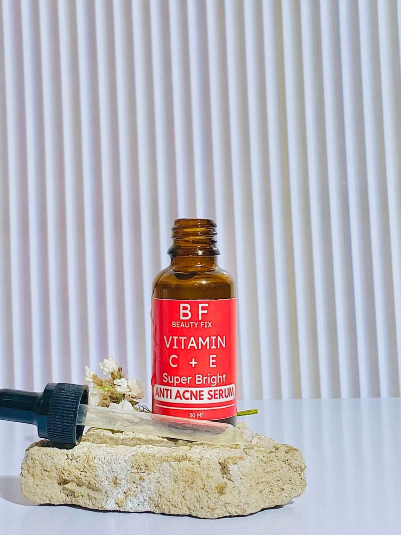 ANTI ACNE & GLOWING SERUM VITAMIN C + E