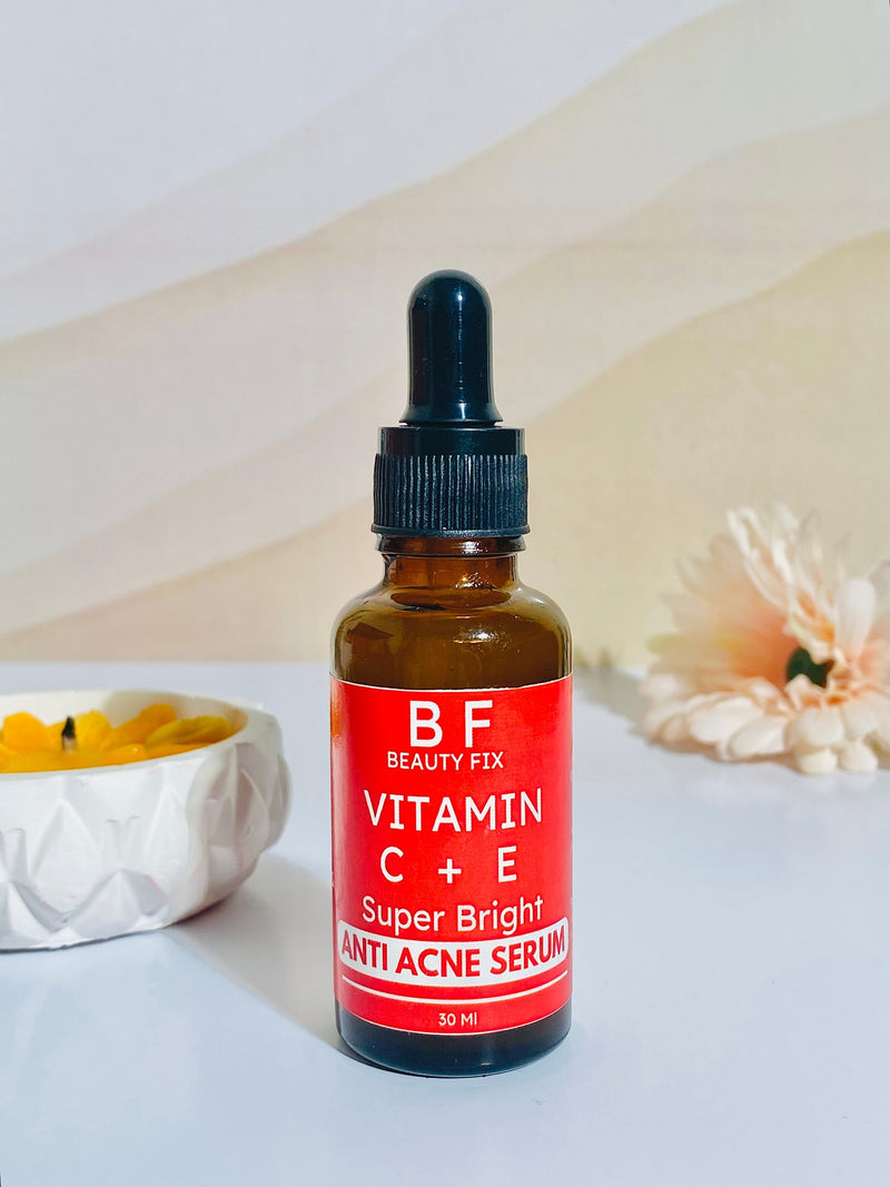 ANTI ACNE & GLOWING SERUM VITAMIN C + E